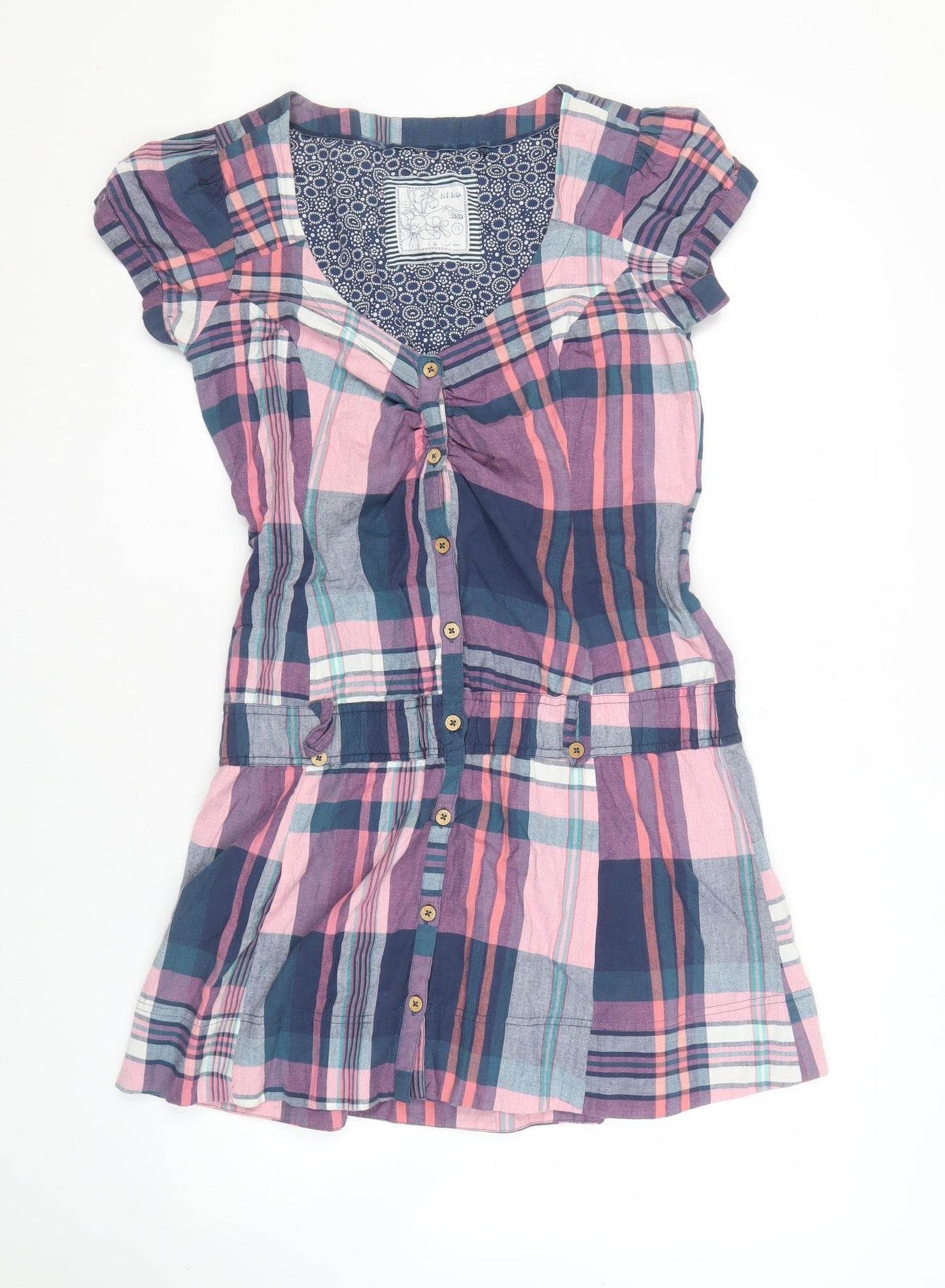 Fat Face Women's Multicoloured Shirt Dress Size 12