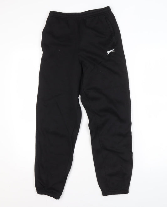 Slazenger Boys Black Track Pants 13 Years