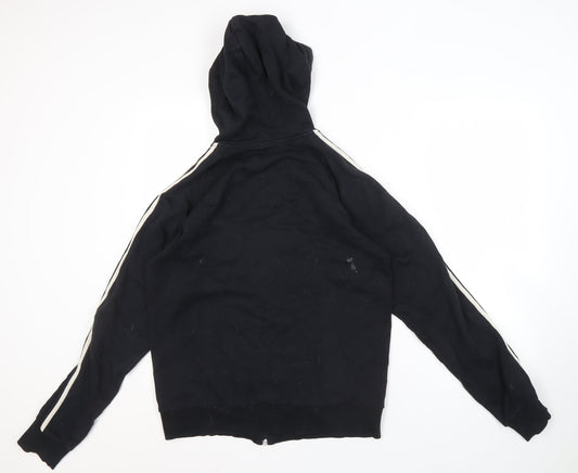 Adidas Unisex Black Full Zip Hoodie Medium