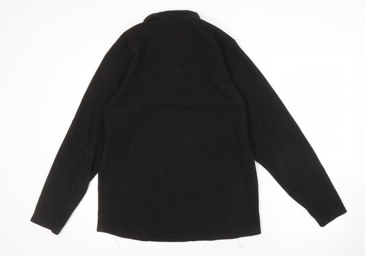 Regatta Men's Black Fleece 1/4 Zip Sweatshirt L