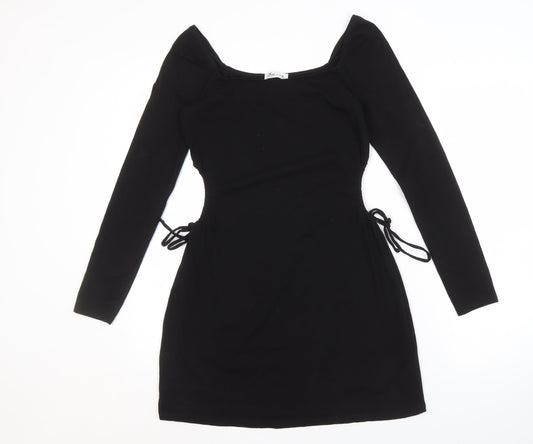 Hollister Women's Black Bodycon Mini Dress M