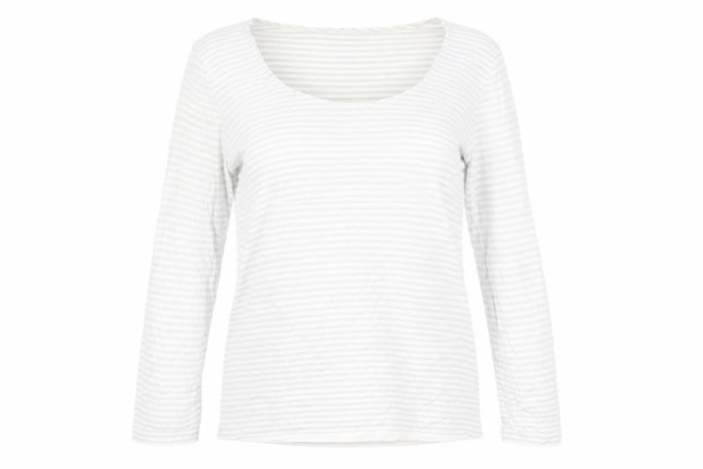 Womens UK Size M Hobbs White Viscose Blend T-Shirt