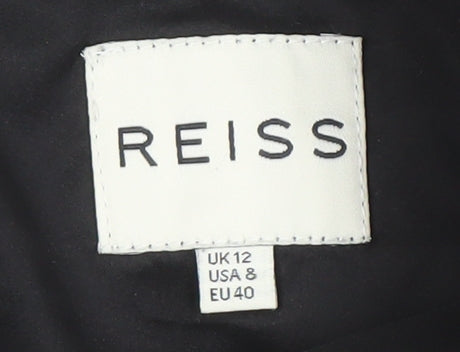 Reiss Women Purple Pencil Skirt UK 12 Viscose Blend