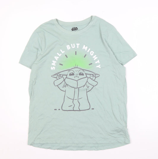 Star Wars Unisex Adults Green T-Shirt, Size S