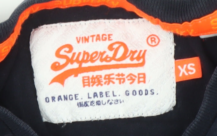 Superdry Men's Black XS Cotton Logo T-Shirt
