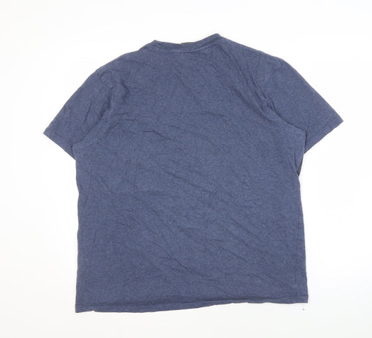 McKenzie Men's Blue Graphic Print T-Shirt L