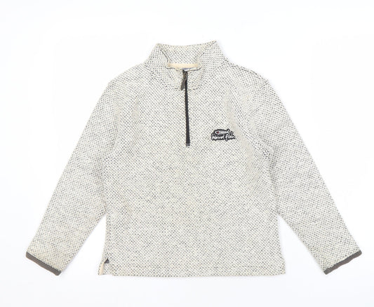 Weird Fish Boys Grey 1/4 Zip Sweatshirt 7-8 Years