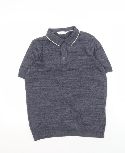 Marks and Spencer Boys Black Polo Shirt 12-13 Years