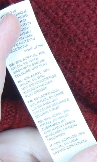 Fat Face Women's Red Pullover Jumper Size 18