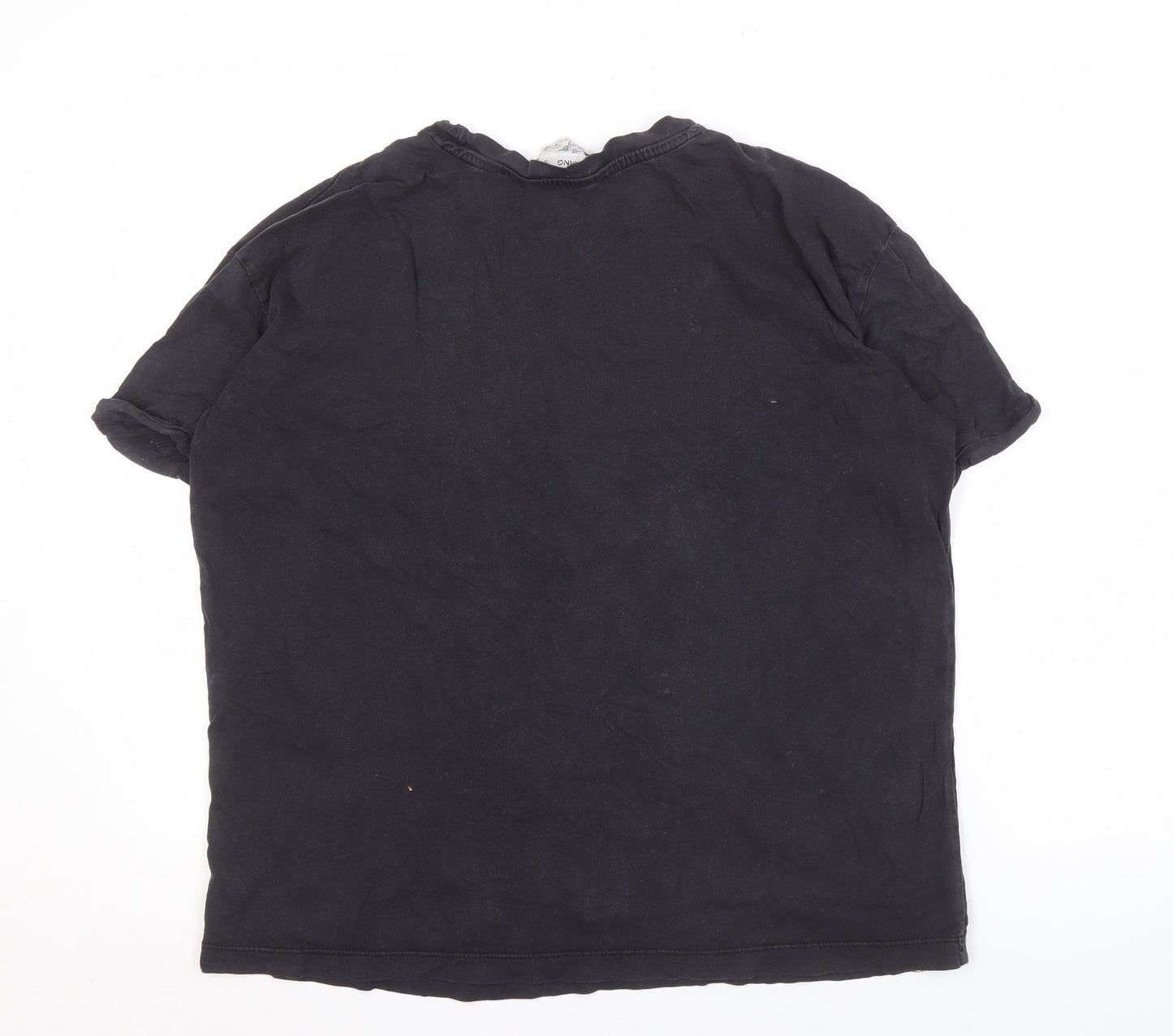 MNG Unisex Black Rolling Stones T-Shirt, Size S