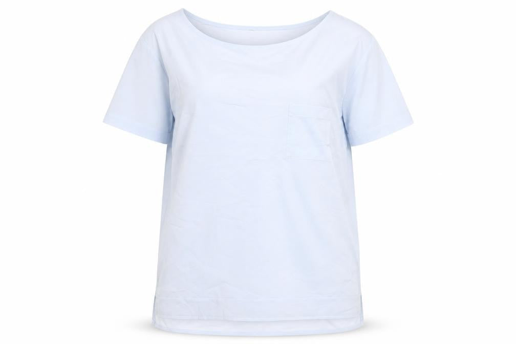Womens UK Size M French Connection Blue Polyester T-Shirt