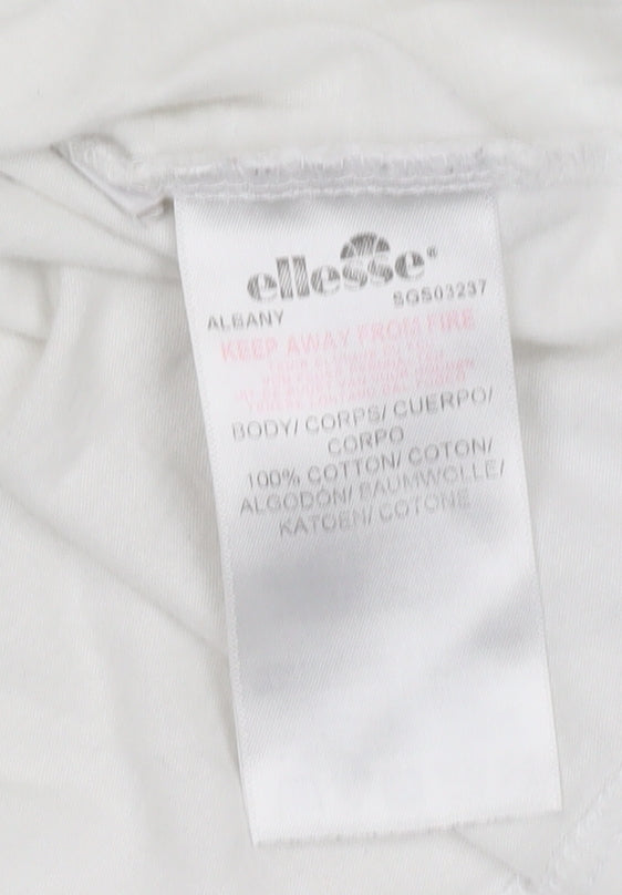 Ellesse Women's White T-Shirt Size 16 Casual Wear