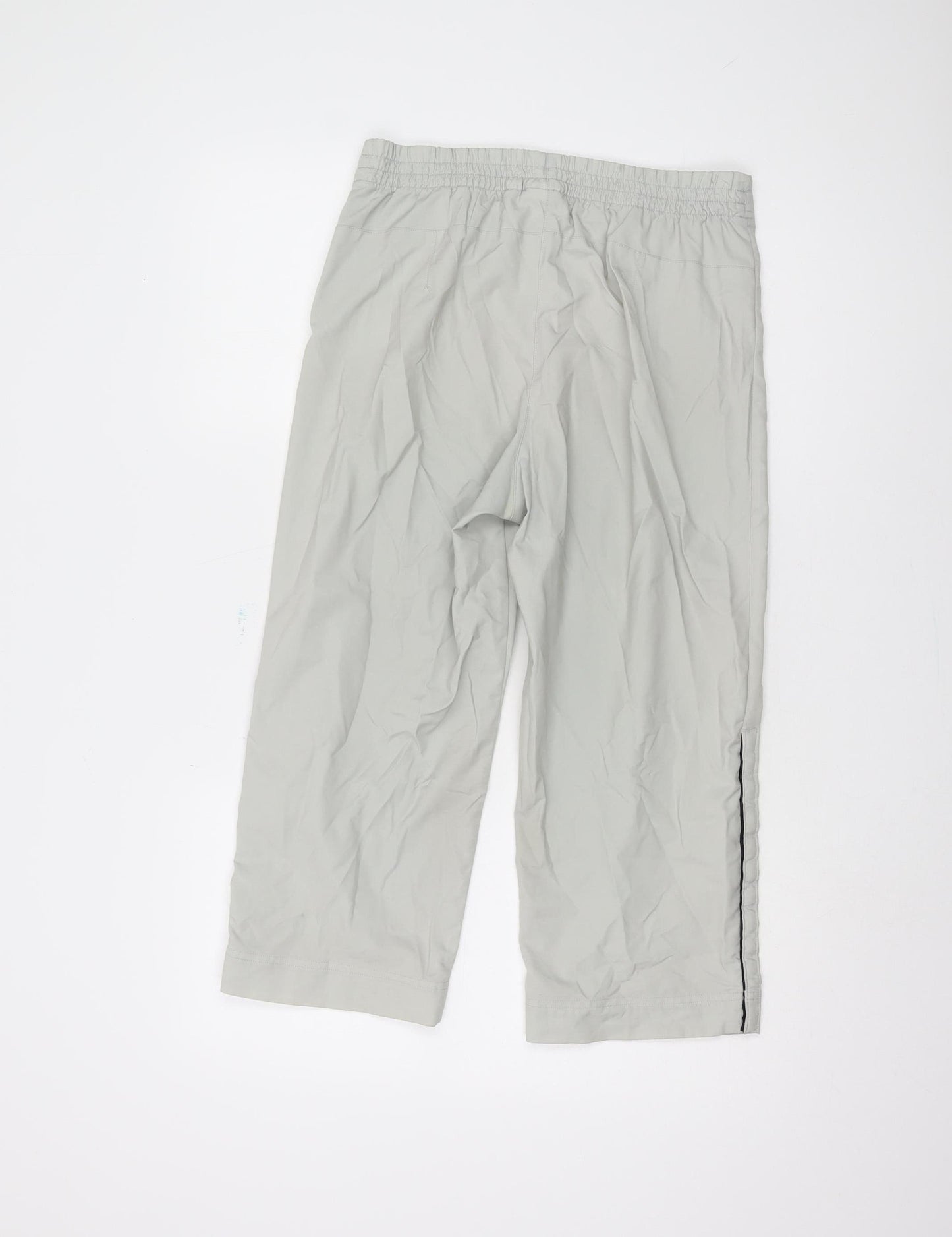 Adidas Women's Grey Cropped Trousers, Size 12