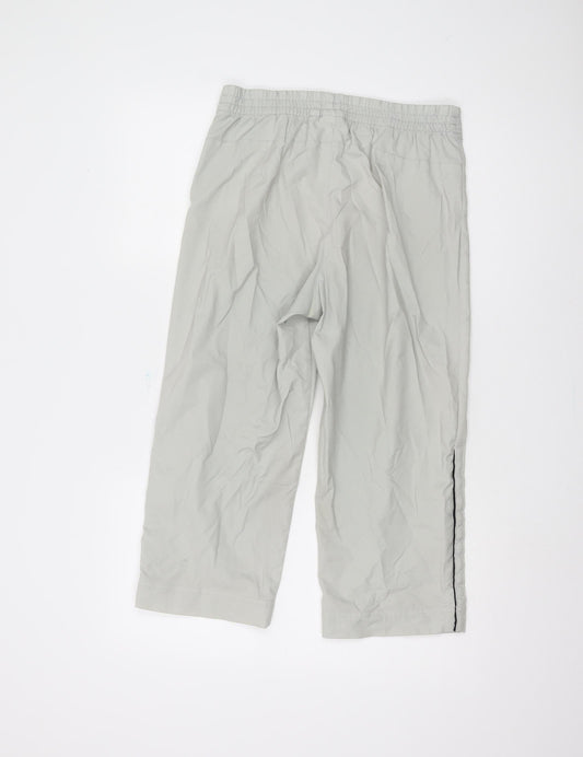 Adidas Women's Grey Cropped Trousers, Size 12