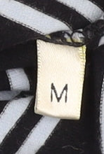 Viyella Women's Black Striped Polo Shirt, Medium