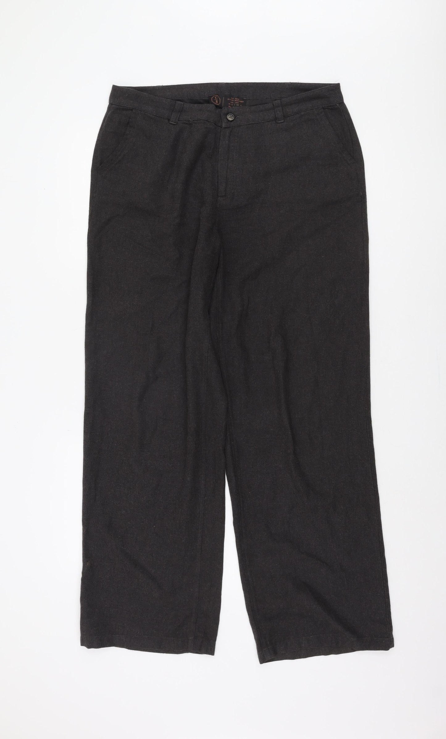 Fat Face Women's Black Trousers, Size 12