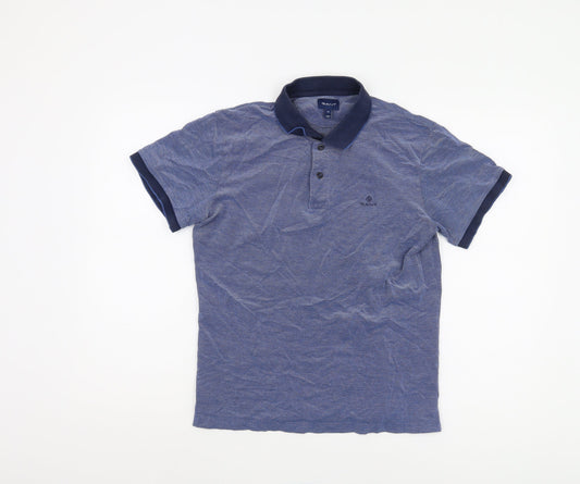 Gant Men's Blue Medium Polo Shirt - Casual Knit