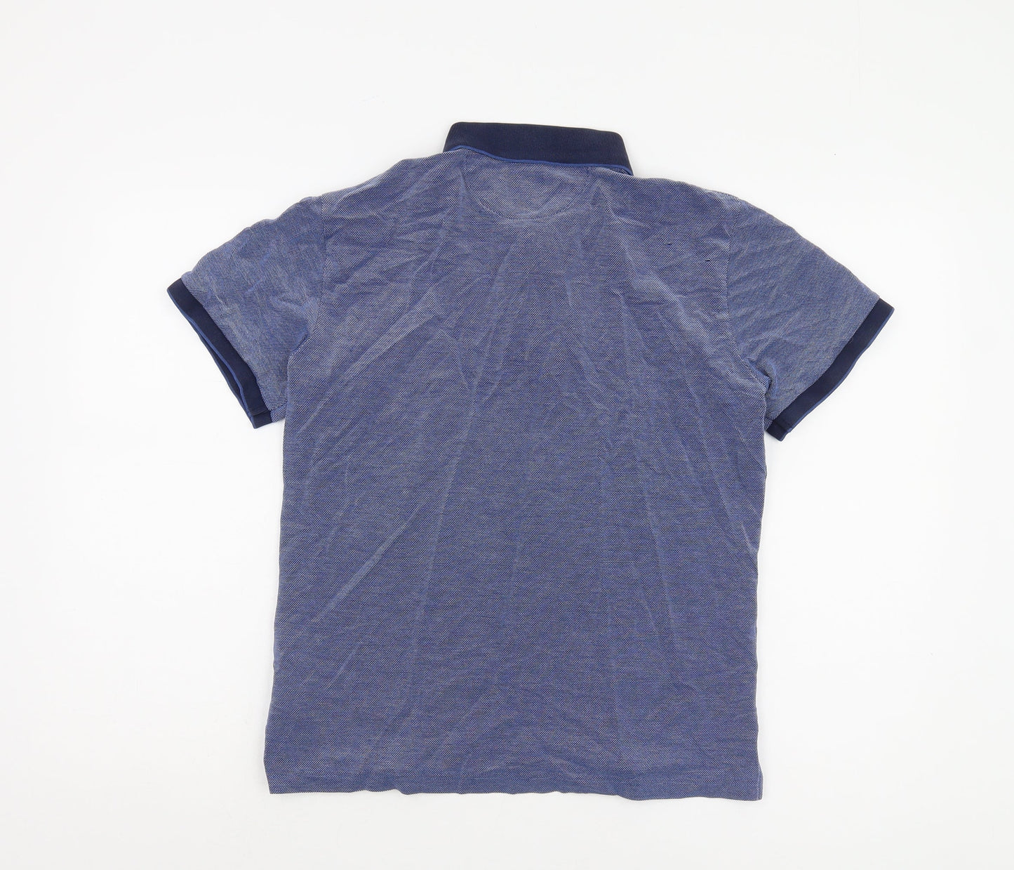 Gant Men's Blue Medium Polo Shirt - Casual Knit