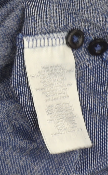 Gant Men's Blue Medium Polo Shirt - Casual Knit