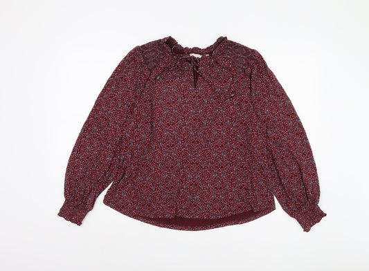 Fat Face Women's Floral Tunic Blouse, Size 12, Multicoloured
