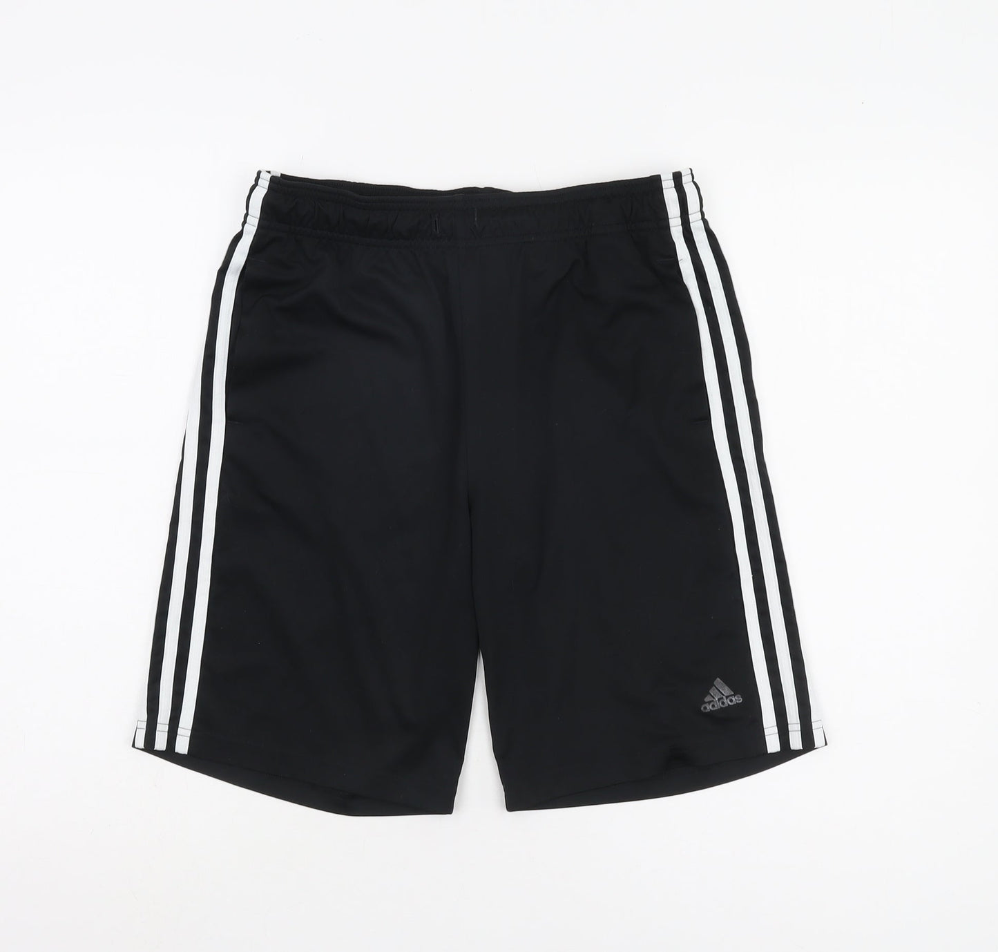 Adidas Boys Black Athletic Shorts 16 Years Gym & Training