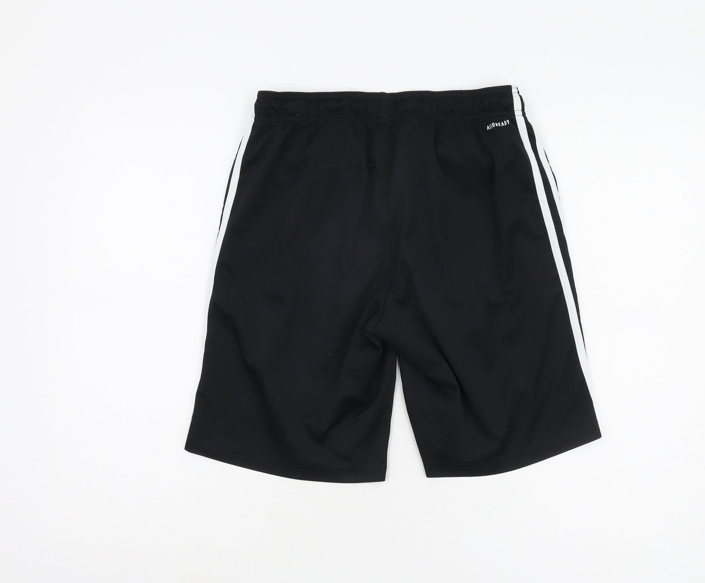 Adidas Boys Black Athletic Shorts 16 Years Gym & Training