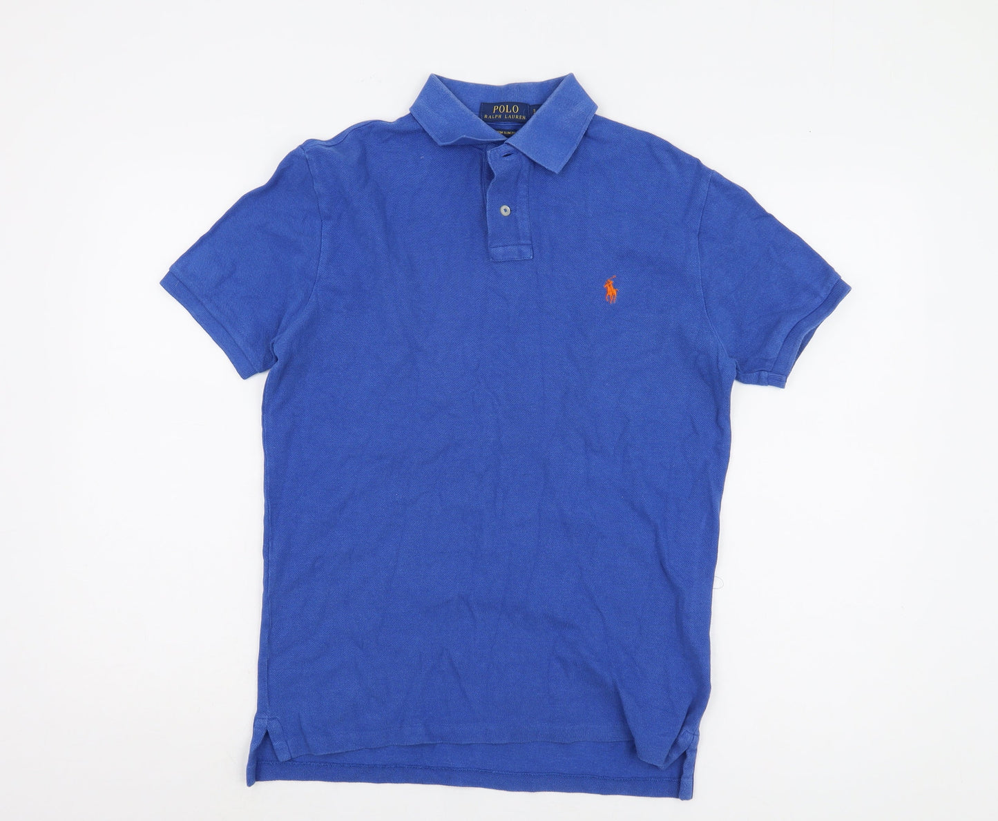 Polo Ralph Lauren Men's Blue Custom Slim Polo Shirt