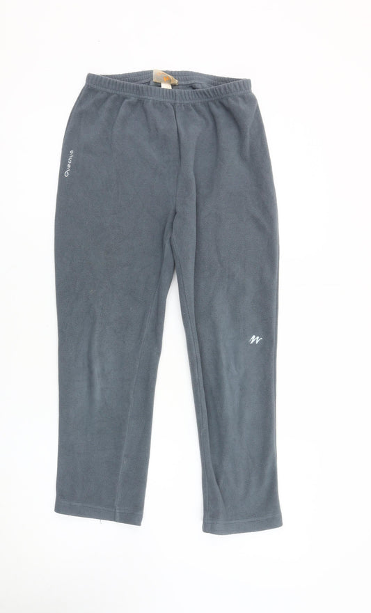 Quechua Boys Grey Fleece Trousers - 14 Years, Regular Fit