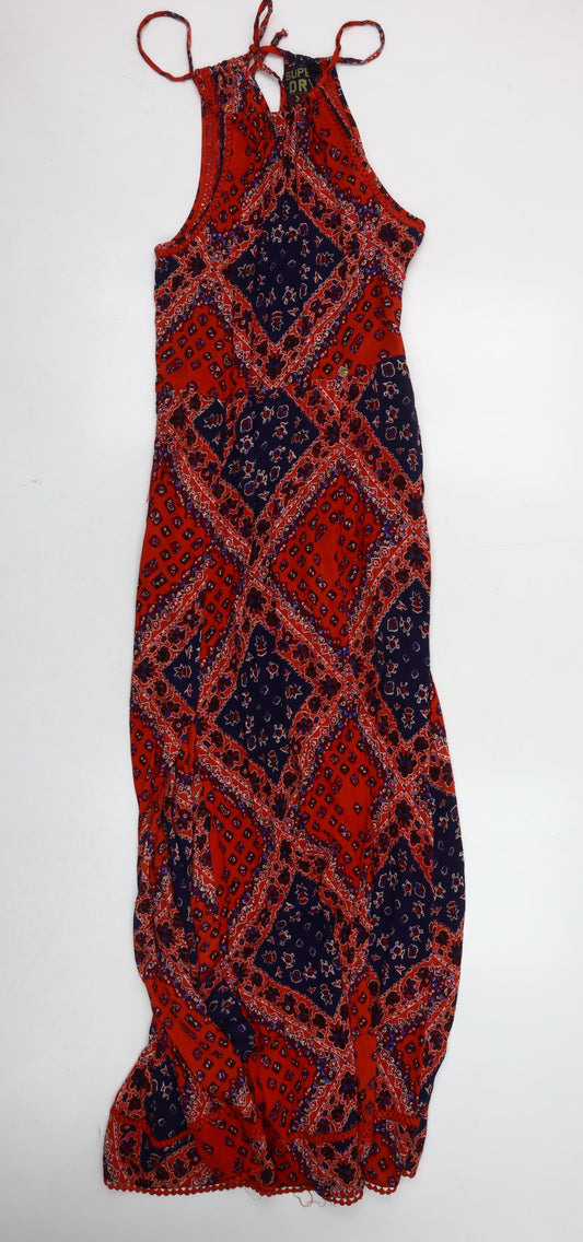 Superdry Women's Multicoloured Maxi Dress - Size 8