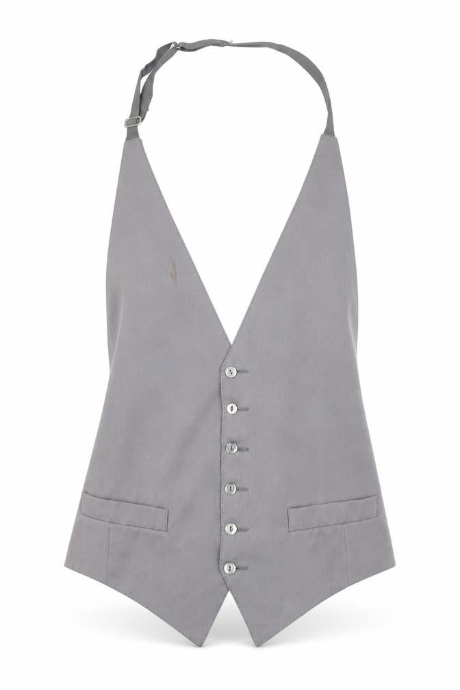 Mens N/A Chest Regular Moss Bros Grey Waistcoat Suit Waistcoat