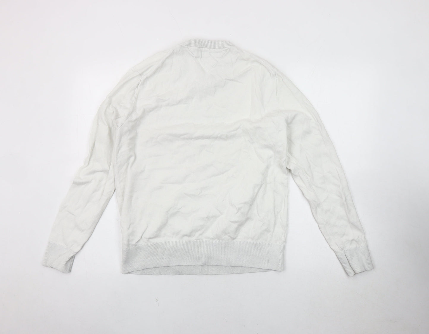 Tommy Hilfiger Men's White Crew Neck M Sweatshirt