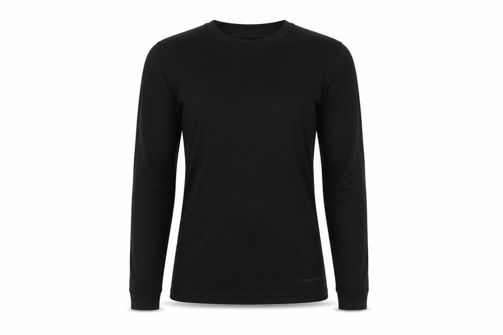 Campri Women's Black XS Long Sleeve Basic T-Shirt