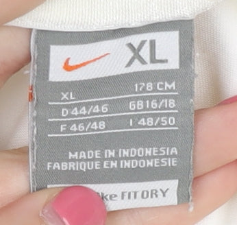Nike Women's White Polo Shirt XL, Casual Comfort