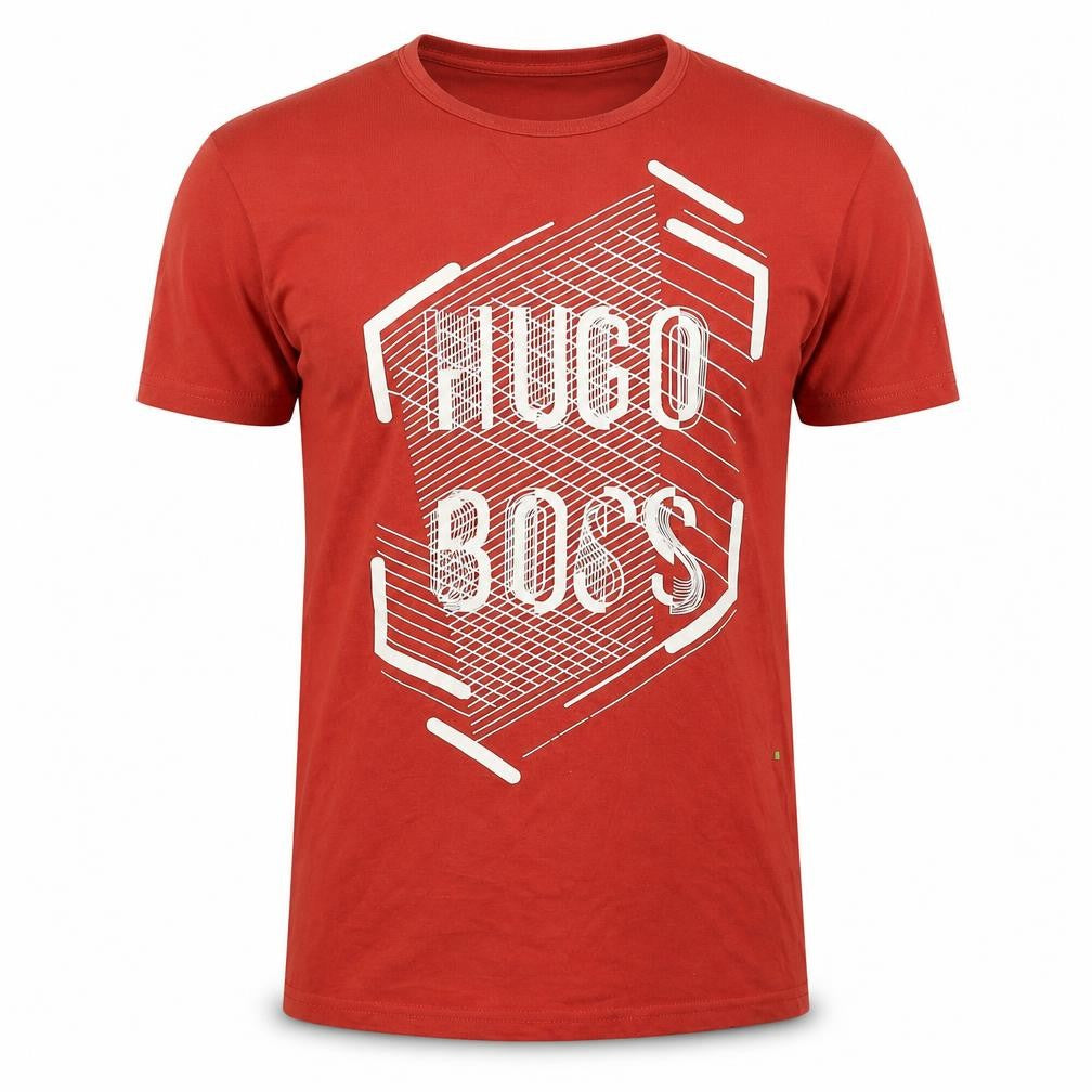 Mens UK Size S HUGO BOSS Red  Cotton T-Shirt