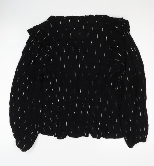Oliver Bonas Women's Black Long Sleeve Top
