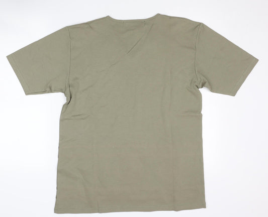 I.B. Diffusion Women's Green V-Neck Aztec T-Shirt S