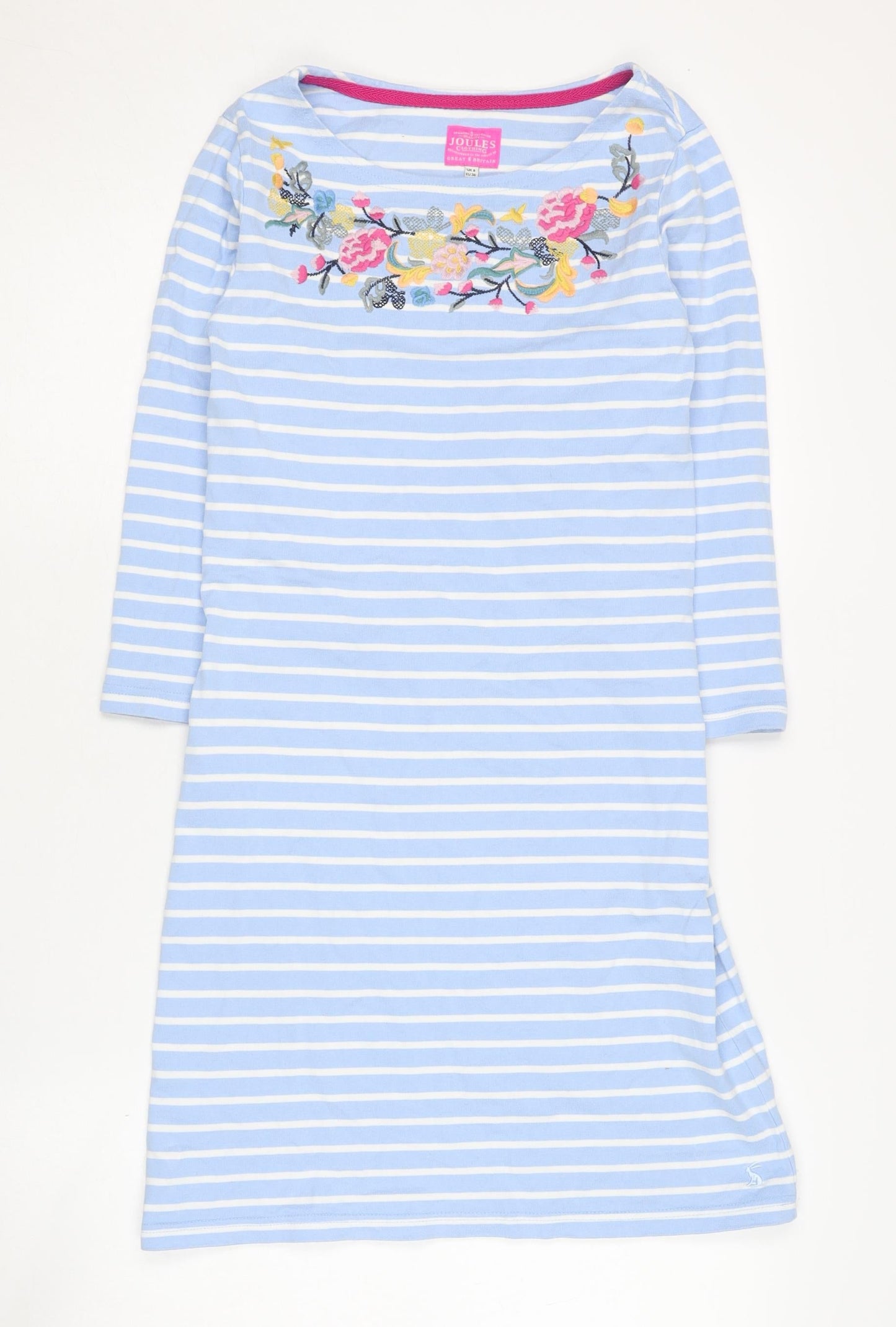 Joules Women's Blue Striped Shift Dress