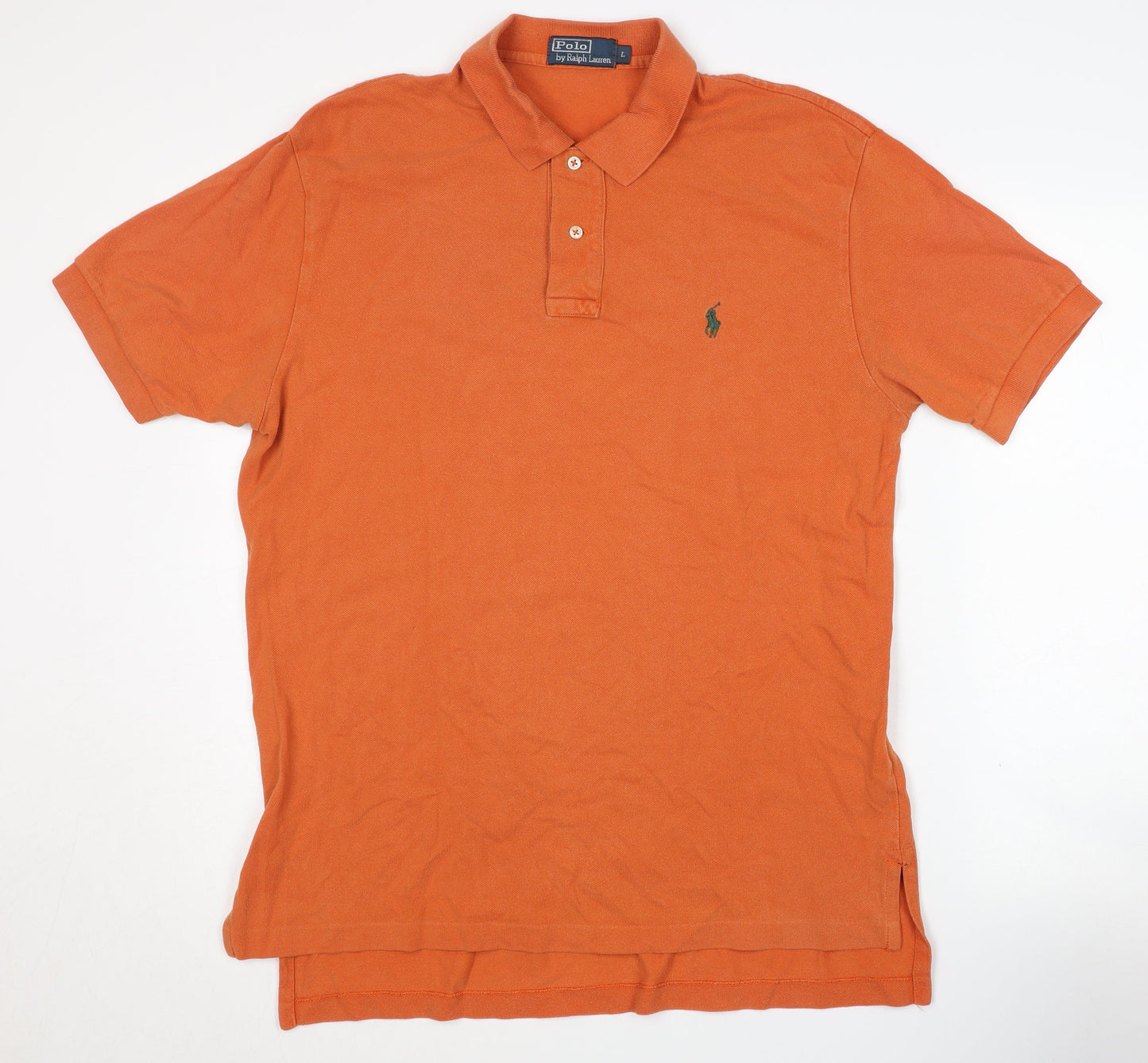 Polo Ralph Lauren Men's Orange Polo Shirt L
