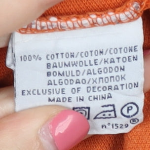 Polo Ralph Lauren Men's Orange Polo Shirt L