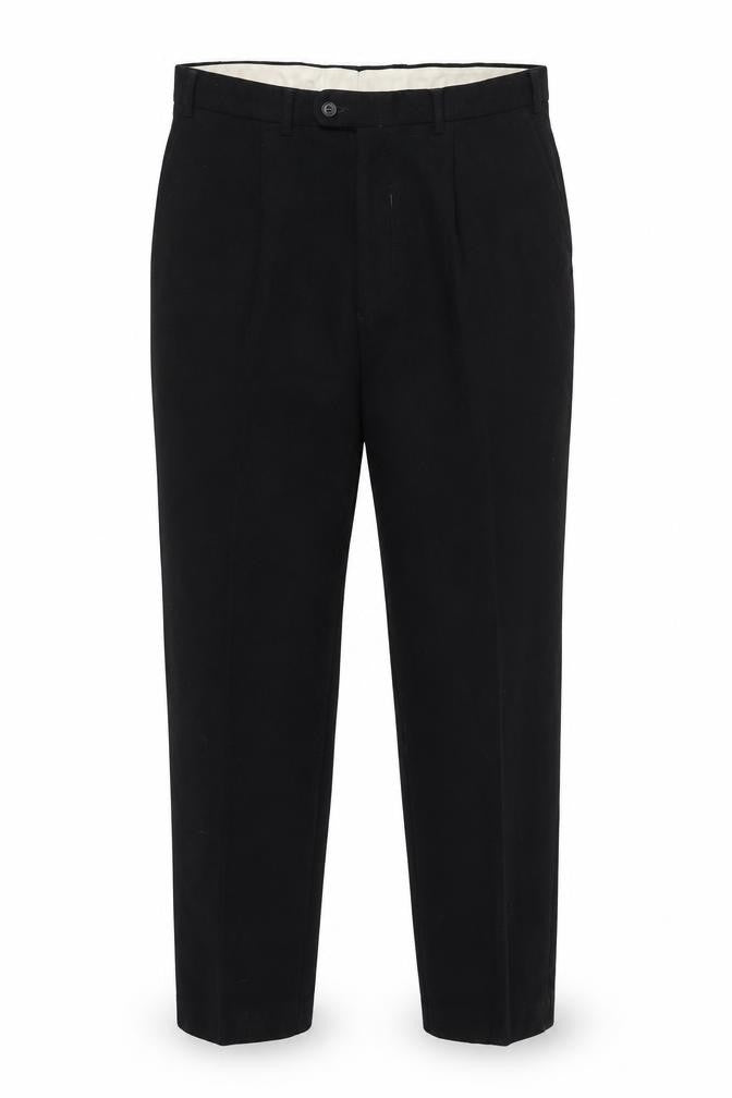 Front view of Cecil Gee Black Wool Blend Men's Trousers 36L