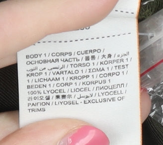 Superdry Women's Green Collared Belted Playsuit S