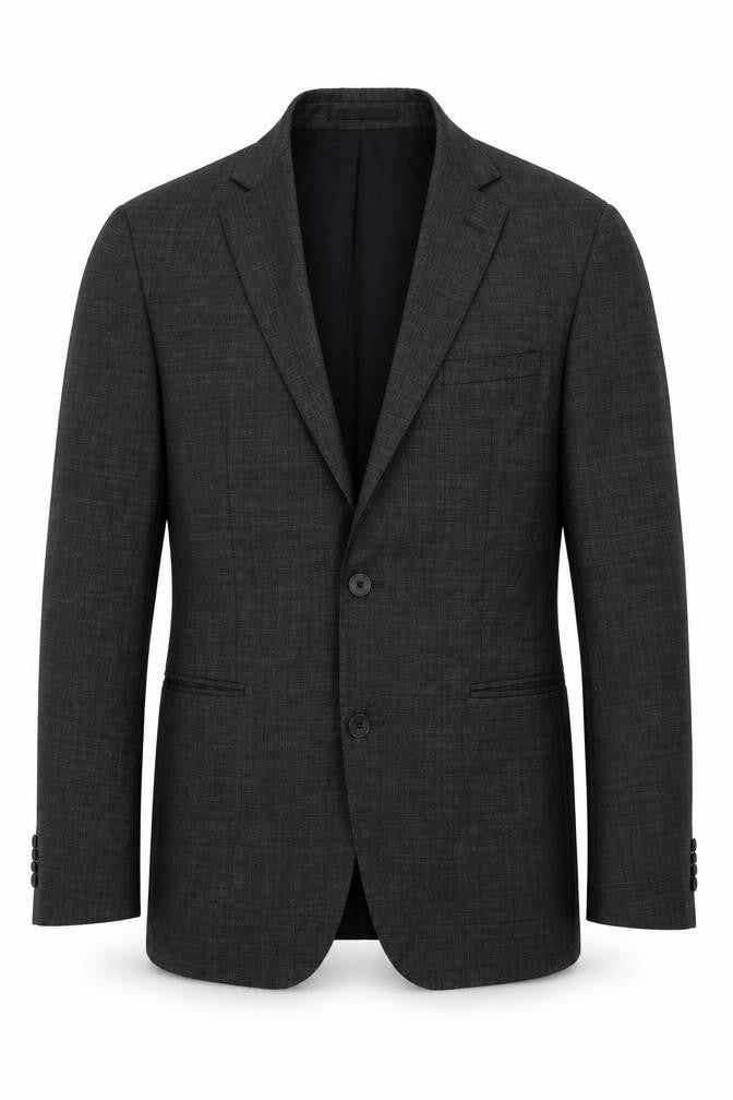 Mens 42 Chest Regular HUGO BOSS Grey Two-Button Blazer