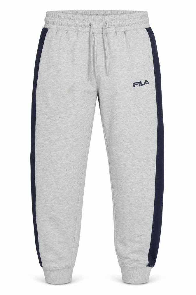 Front view of Fila Men's Grey Sweatpants M with Elastic Waist