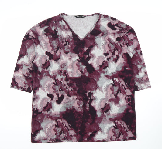 VIA VIO Women's Multicoloured Floral V-Neck Top