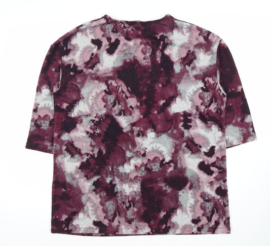 VIA VIO Women's Multicoloured Floral V-Neck Top