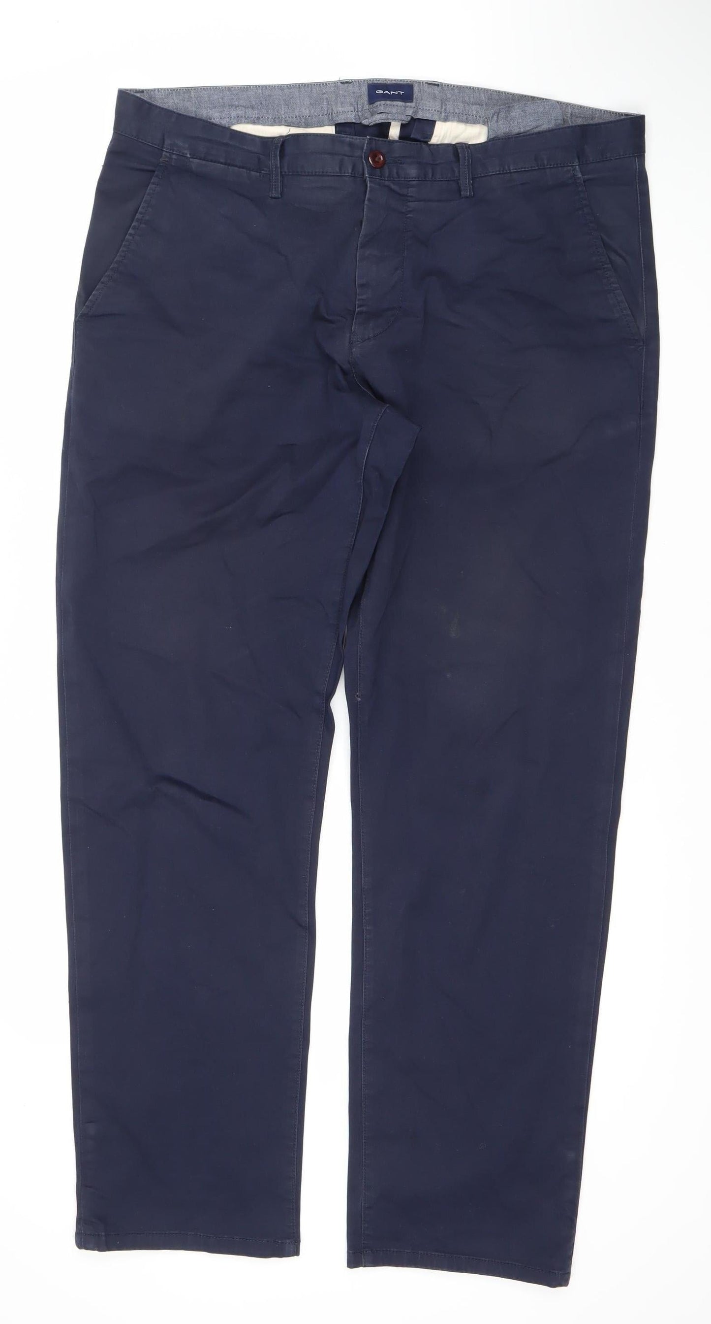 Gant Men's Blue Chino Trousers Size L
