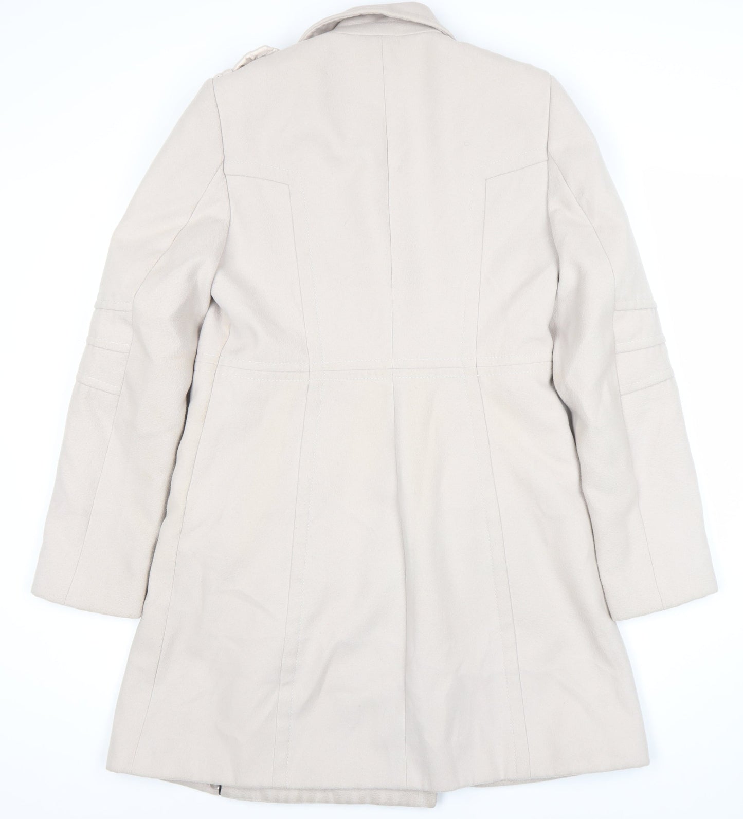 Wallis Women's Beige Trench Coat Size 12