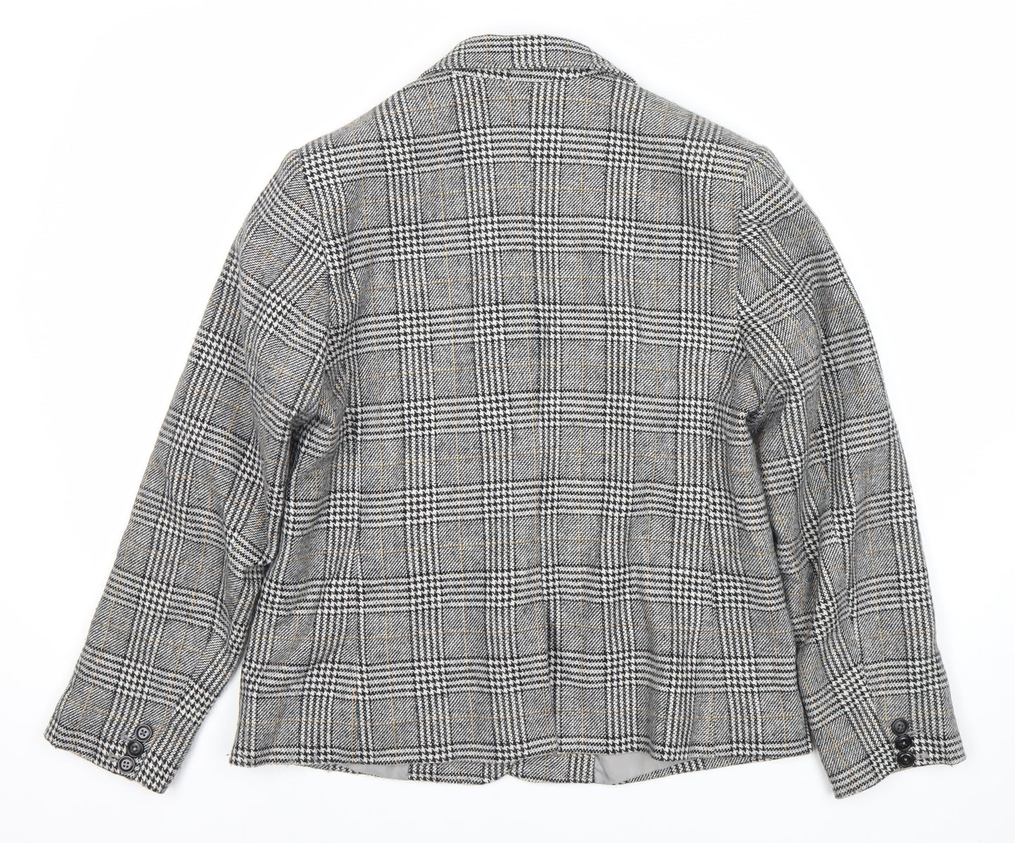 Marks and Spencer Women's Grey Check Blazer Size 12