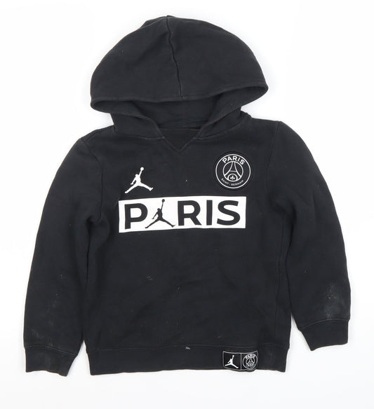Jordan Boys Black Pullover Hoodie 6-7 Years, Sports Logo