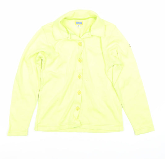 Moresse Boys Yellow Button-Up Shirt, Size 8, Long Sleeve